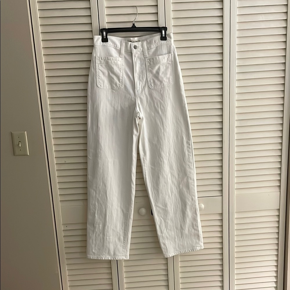 Madewell White Denim Pants